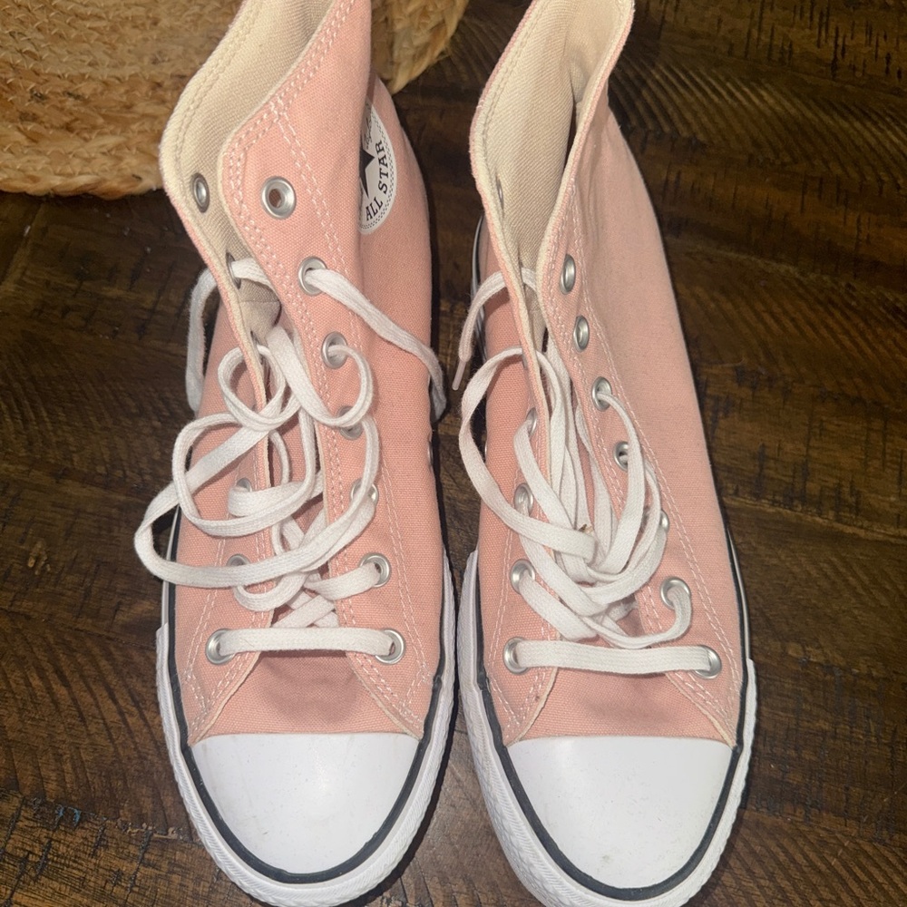 Converse Pink High-Top Canvas Sneakers